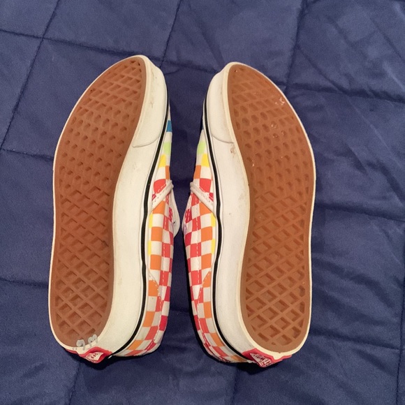Awesome Rainbow Check Vans - Picture 4 of 6